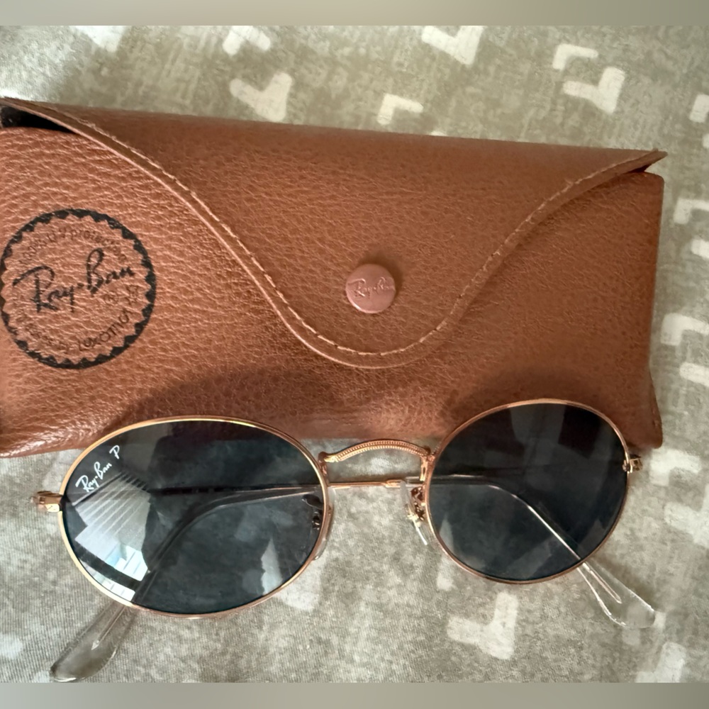 Ray-Ban Black and Gold Sunglasses